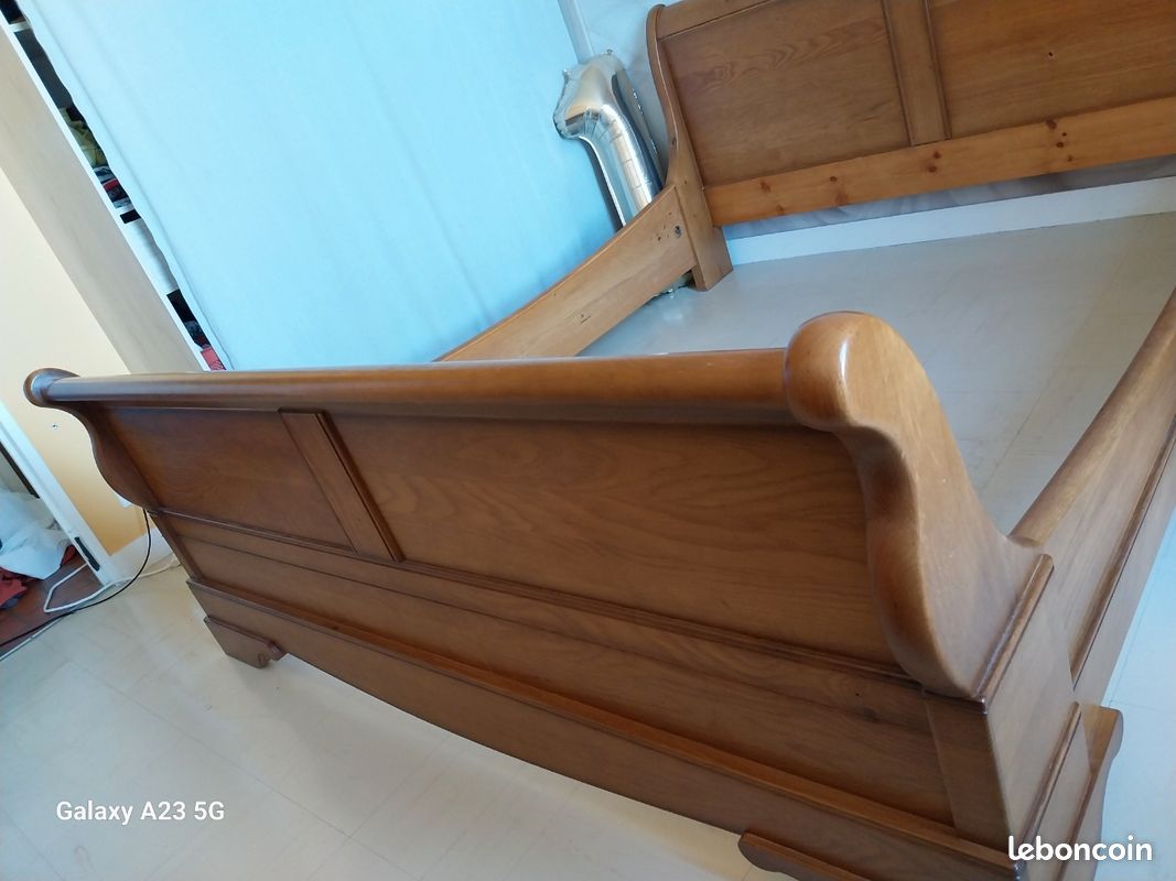 Cadre de lit en bois massif 160×200 (image 1)