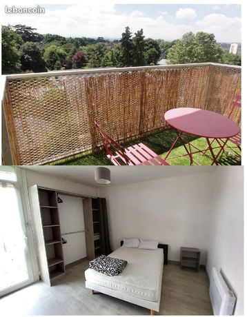 T3 meublé 62m2 avec balcon et garage centre ville