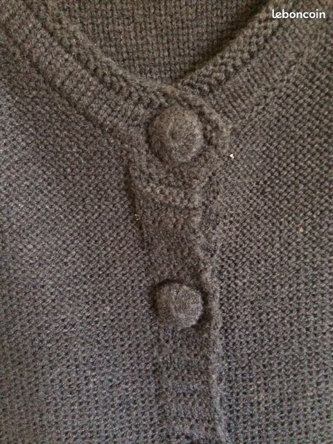Pull maille noir T40 (image 2)