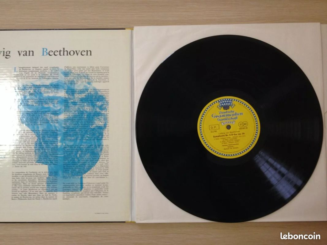 Symphonie n°1 en ut majeur - n°2 en ré majeur - beethoven - von karajan - 33t (image 2)