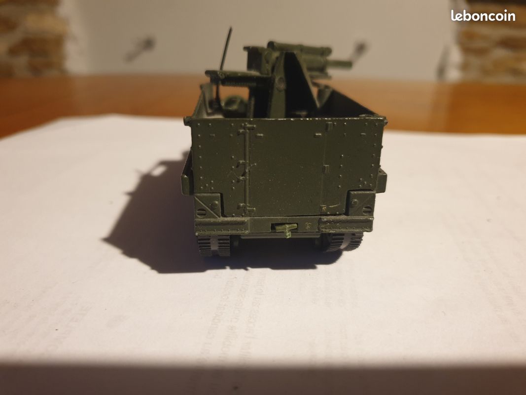 SOLIDO, HALF TRACK américain militaire avec un canon 37 mm bouclier EUR