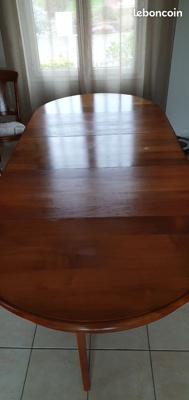 Table en merisier massif + 4 chaises (image 4)