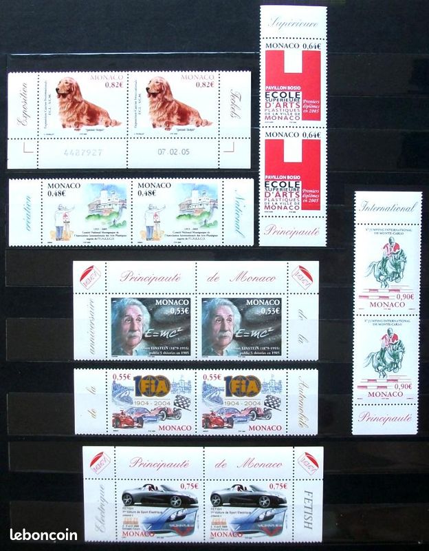 [Monaco][2004-2005] 116 timbres neufs (MC-BF90 et MC-2460 à MC-2505) (Valeur Faciale : 132,80E) (image 6)