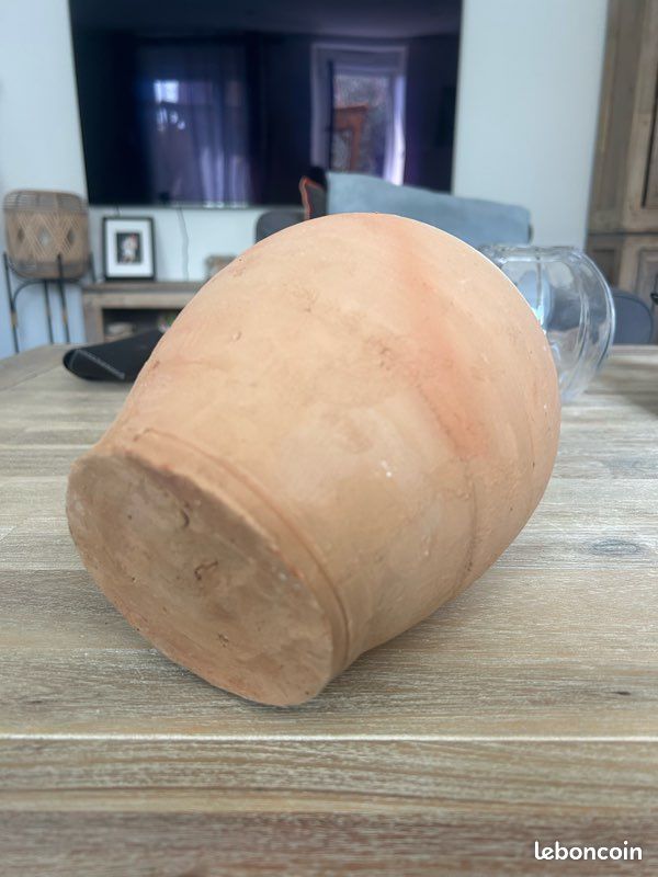 Tirelire marocaine en terre cuite-pièce unique 23 cm (image 6)