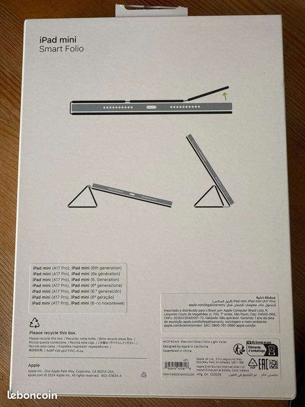 Apple Smart Folio for iPad mini (6th Gen/A17 Pro, Sage) iPad mini (6th, A17 Pro) Smart Folio