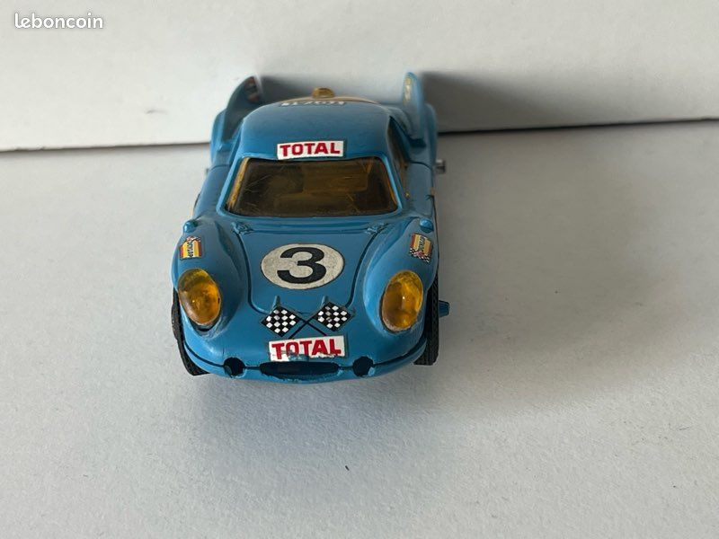 Jouef Slot Car Alpine 3000 N°3 Bleue 1/43 - Voiture Circuit électrique Vintage