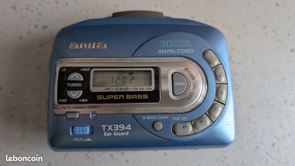 Walkman Aiwa HS-T50 Vintage - Baladeur K7 Fonctionnel - Lecteur Portable Cassette