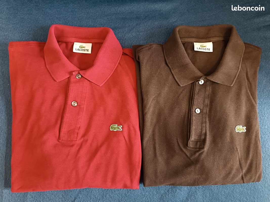 Lot de Polos Homme Lacoste, taille (M-L) Vêtements