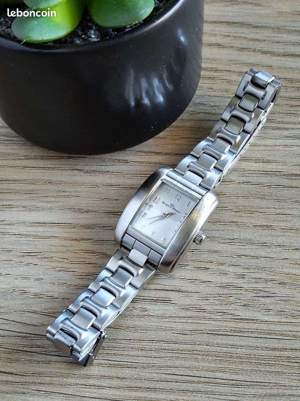 Montre Femme Younger & Bresson - Modèle Quartz Rectangle Tank - Occasion Sans Bracelet