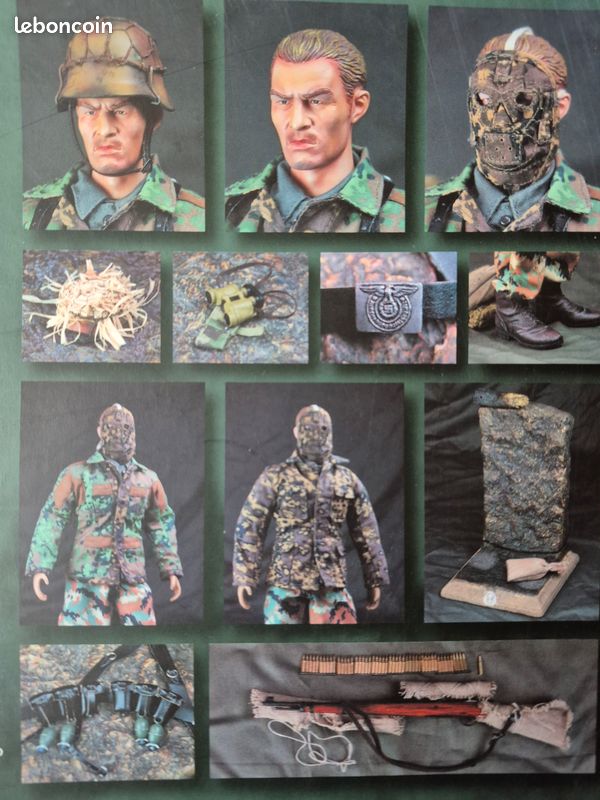 Figurine étain – Sniper Allemand 1944 – 90 Mm – Peinte Main – Andrea Miniatures – Art
