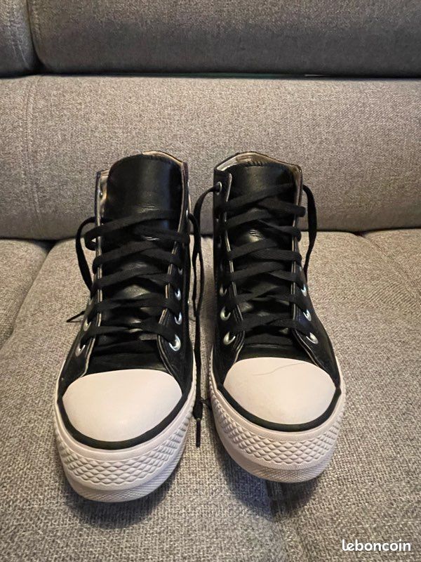 Converse montantes en cuir véritable /39 (image 4)