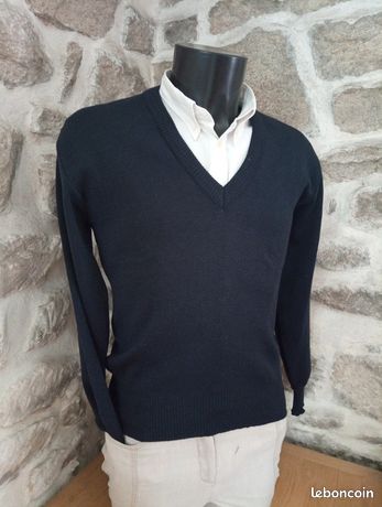 Pull col rond rayure - 23,99€ - Armand Thiery