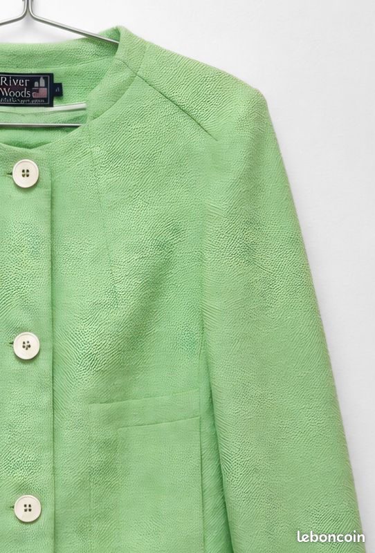 Veste River Woods vert pastel femme taille 38 – Chic, élégante, style blazer court (image 3)