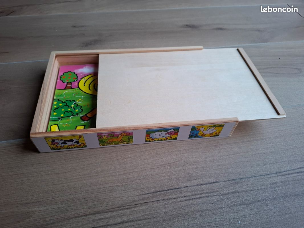 Puzzle Vintage La Ferme 4 En 1 Willeb - Années 70 - Boîte D'origine - France