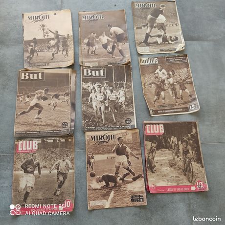 Lot De 2 Magazines Miroir Sprint Dédicacés - Année 1954 - Sports - Bon état