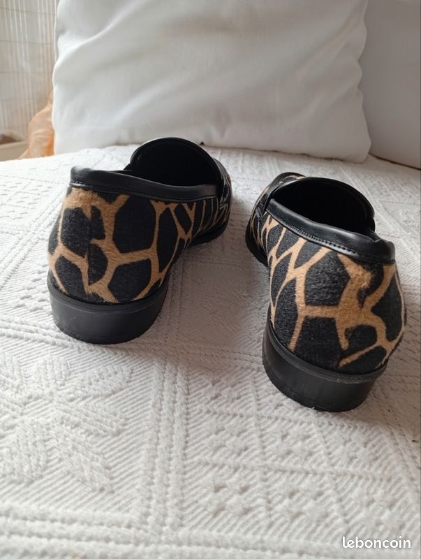 Mocassins femme, imprimé animalier 39 (image 4)
