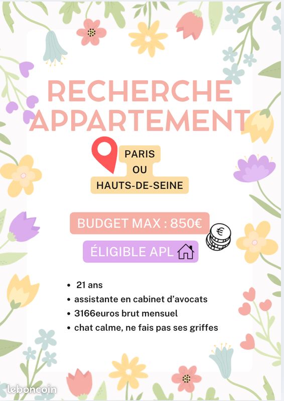 Appartement 1 pièce 28 m² · à Paris · 28 m² · 850 €/mois