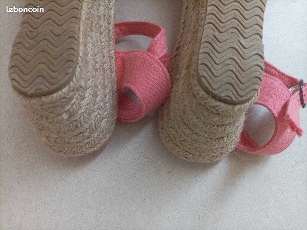 Chaussures espadrilles corail neuves (image 13)