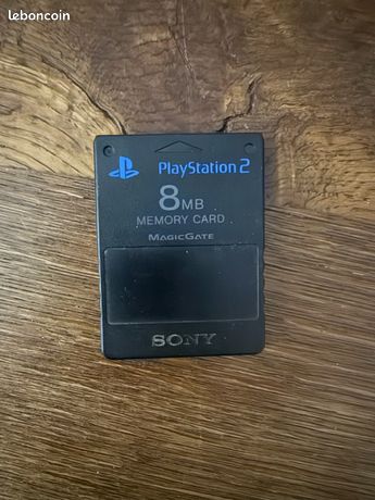 Carte Mémoire SONY PS2 Officielle - 8 Mo - Noire - Pour PlayStation 2