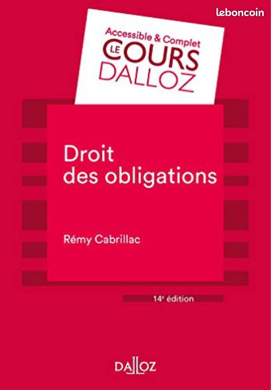 Dalloz Précis Droit des obligations (image 1)
