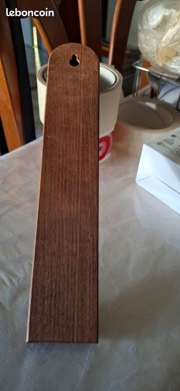 Grand thermomètre en bois 25/5 cm (image 3)