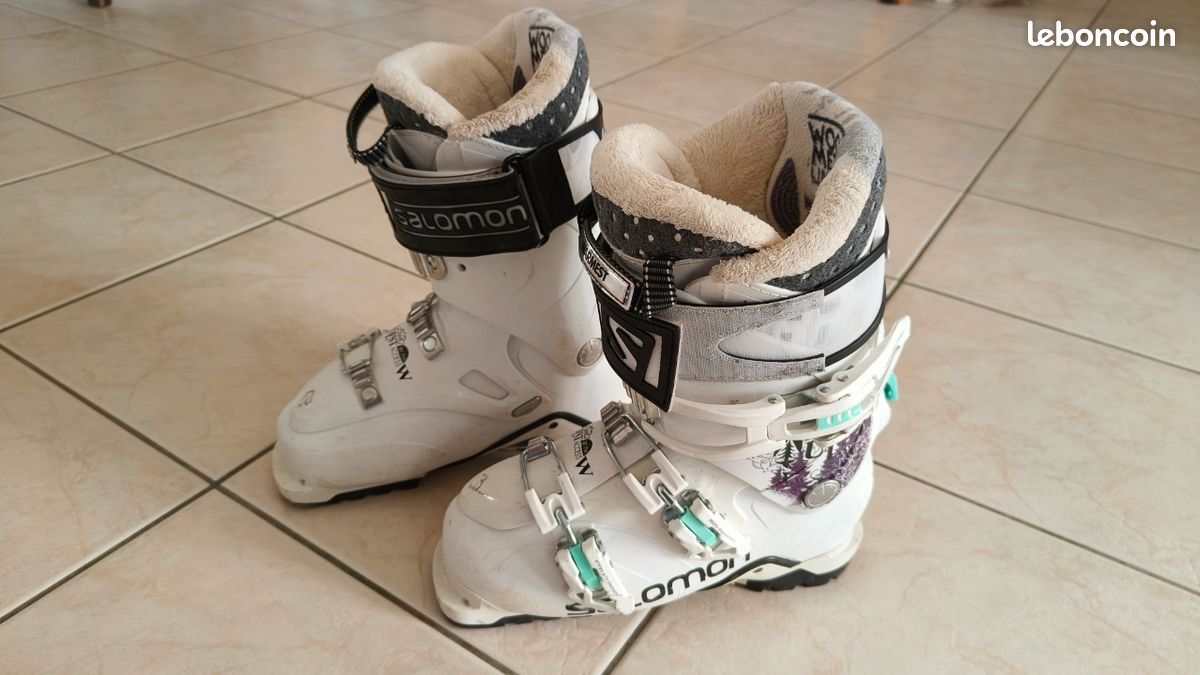 Chaussures ski Salomon Ouest acces cruise femme taille 24/24,5 (38 / 39) (image 2)