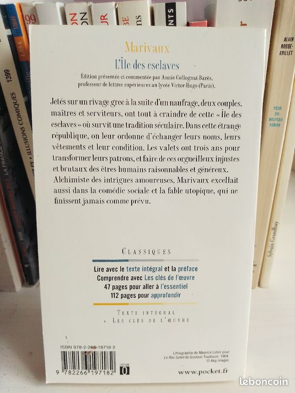 Livre : L'île des esclaves de Marivaux (image 2)