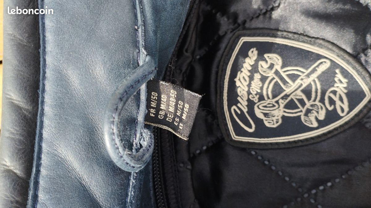 Blouson moto cuir DXR Dagor (image 9)