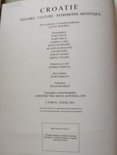 [Livre] Croatia: History - Culture - Art Heritage - Bon état (image 6)