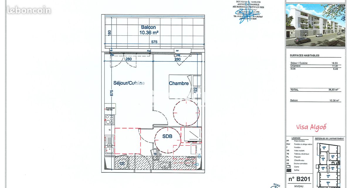 Appartement 2 pièces 37 m² · à Avignon · 37 m² · 565 €