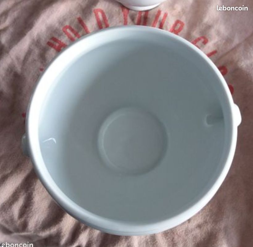 Lot De 2 Bols à Tête De Lion - Porcelaine Grise Vintage - Fabriqués En France