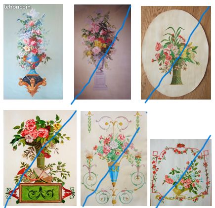 (BA) Tableau, Panneau décoratif, trompe l'oeil, papier peint (image 1)