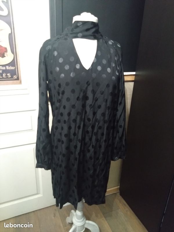 Robe mi-longue - bon état noir Cop.Copine | La Redoute