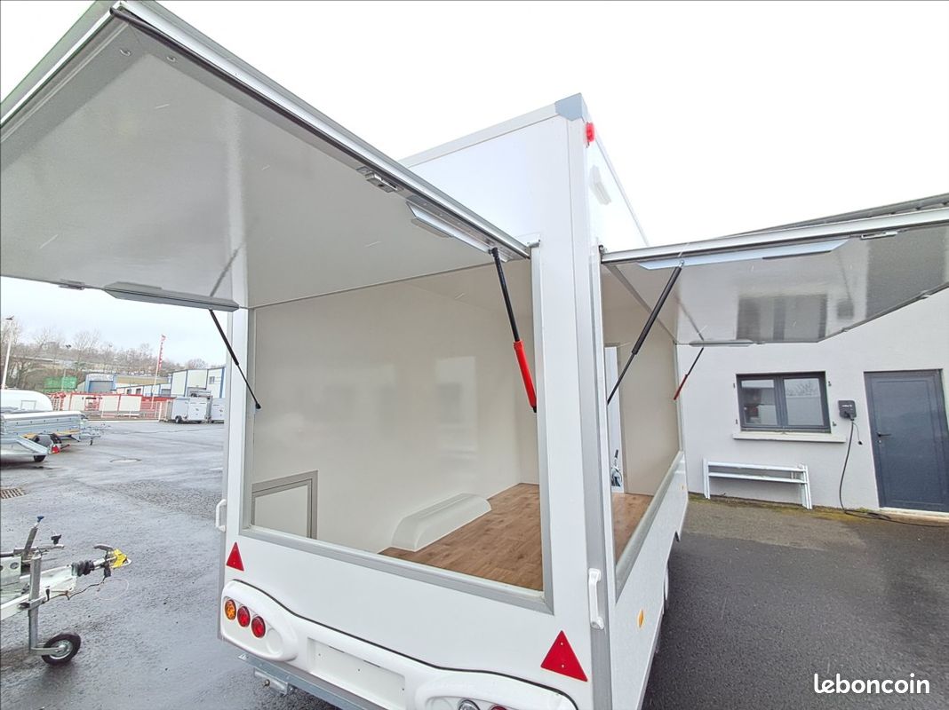 Remorque MAGASIN 2 essieux SNACK, MARCHE, FOOD TRUCK en STOCK 23 (image 6)