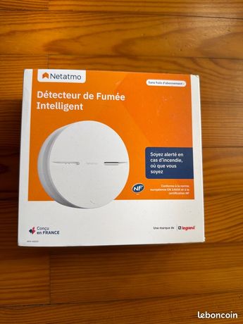 Detecteur de Fumee Intelligent et connecte Netatmo avec alerte sur