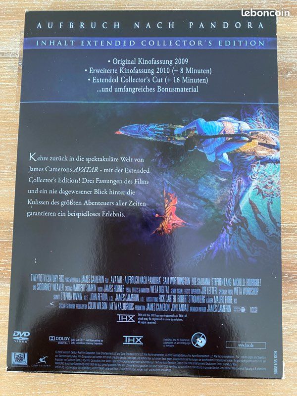 Avatar – Extended Collector’s Edition 3 DVD – James Cameron – Édition Allemande (image 10)