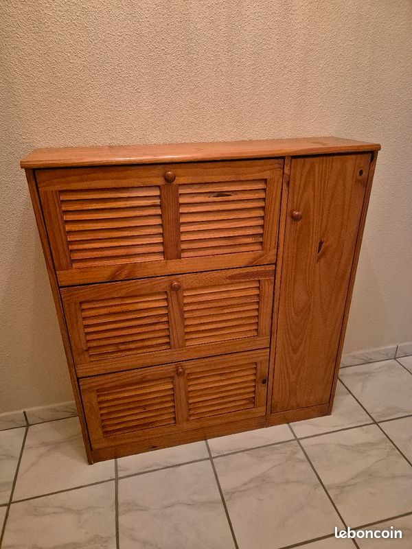 Meuble à chaussures, 3 abattants 1 porte (image 1)
