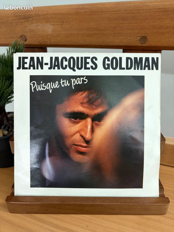 Jean jacques goldman - puisque tu pars - vinyle 45 tours (image 1)
