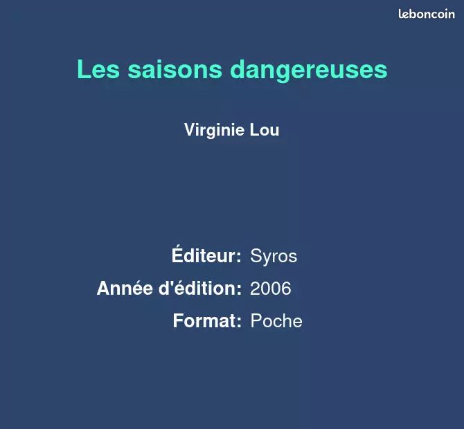 Les saisons dangereuses - Virginie Lou (image 2)