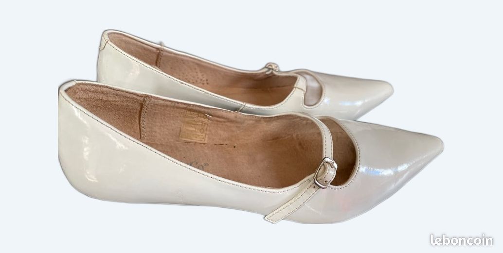 Vends chaussures mariage pointure 37 en cuir (image 1)