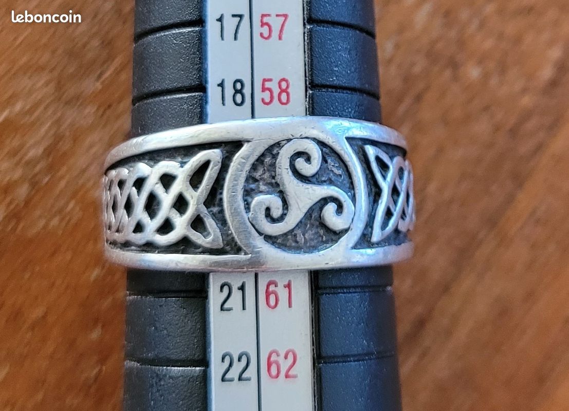 Bague argent Triskel T 59 / 60 (image 5)