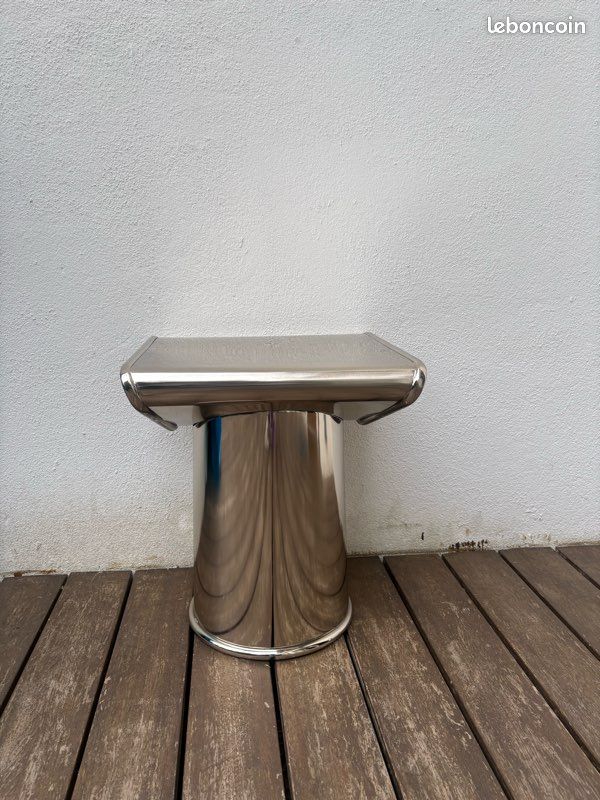 Tabouret en métal chromé Jean-Baptiste FASTREZ x Monoprix (image 4)