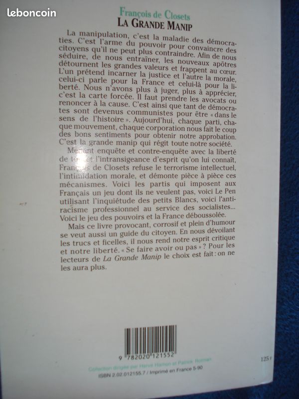 LA GRANDE MANIP - François de Closets (image 2)