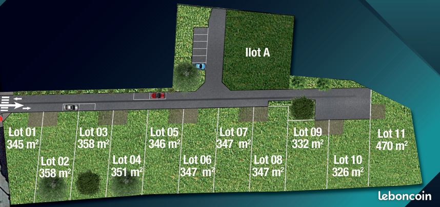 Terrain 366 m² Angles · 55 000 €