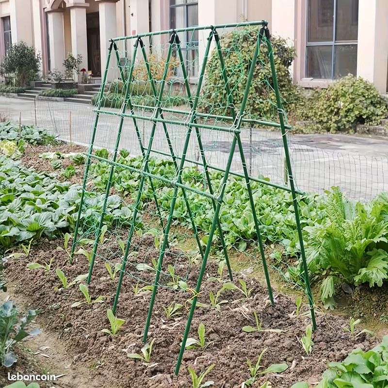 JIHUOO Lot De 10 Tuteurs En Bois 40 Cm Ø 5 Mm - Bâtons De Soutien Pour Plantes, Fleurs, Légumes Et Tomates Au Jardin