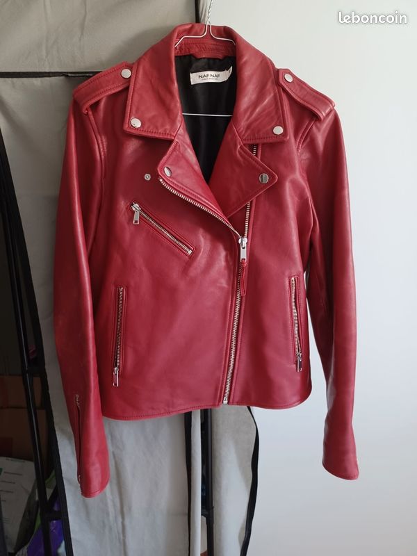 Blouson cuir femme Naf Naf Vêtements