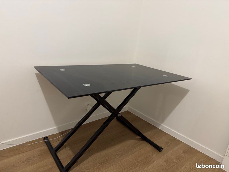 Table en verre 117cm x 79cm (image 1)