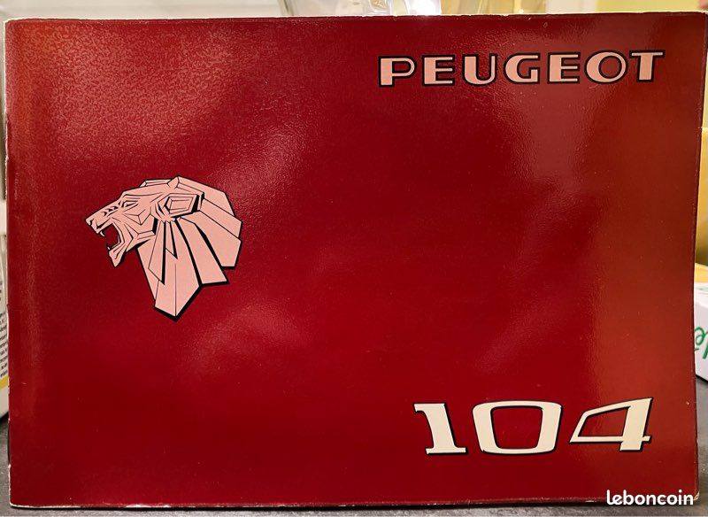 Peugeot 104 Manuel d’utilisation et d’entretien quadrilingue (image 1)