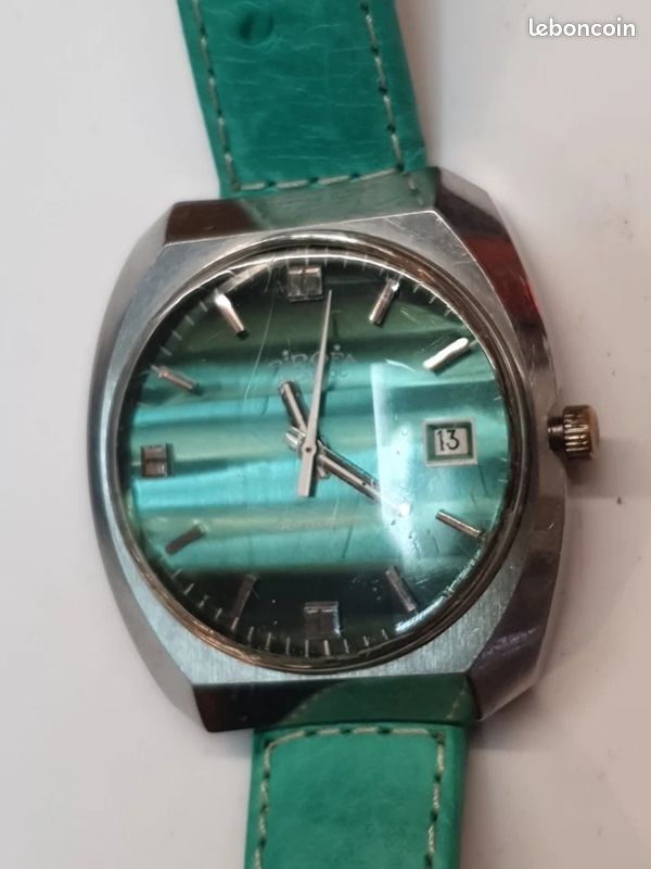 Montre De Plongée Mécanique Vintage PIROFA - Acier Inoxydable, Cadran Argenté, Occasion