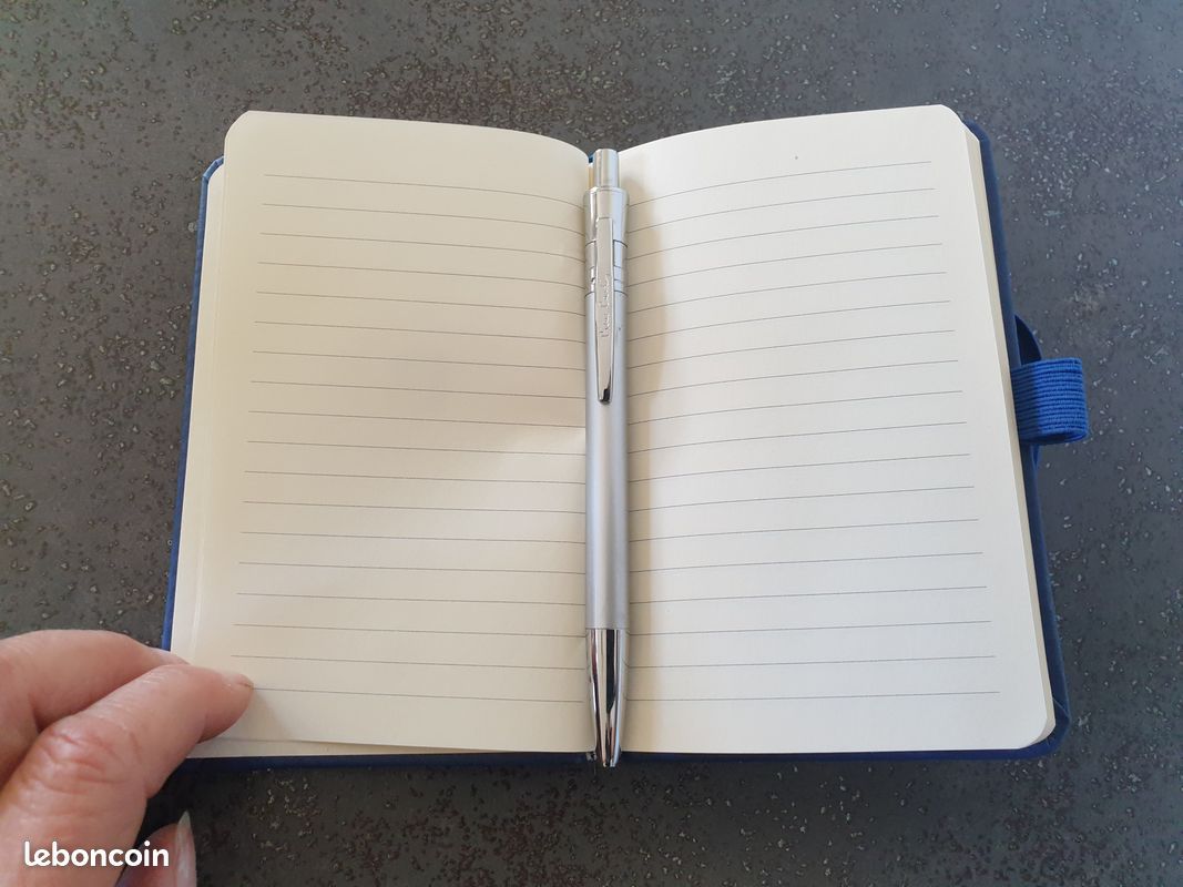 Lot De 3 Stylos Bille Pierre Cardin + Répertoire + Carnet - Doré, Bleu, Argenté - Neuf De Stock